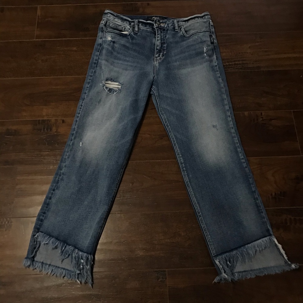 Silver Jeans Vintage Ankle Frayed Hem size 30/27